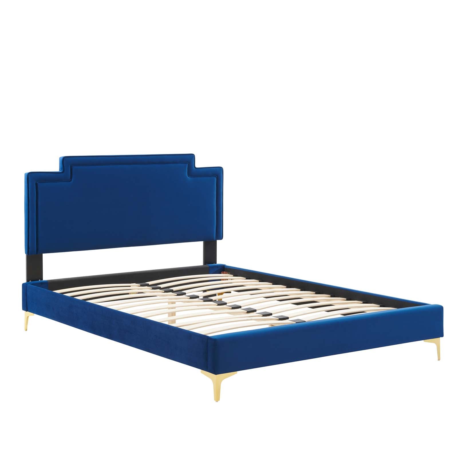 Liva Performance Velvet Queen Bed by Modway