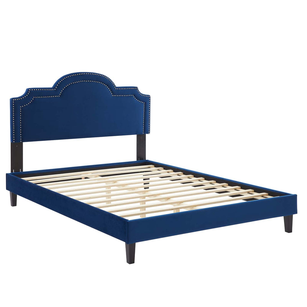 Aviana Performance Velvet Queen Bed by Modway