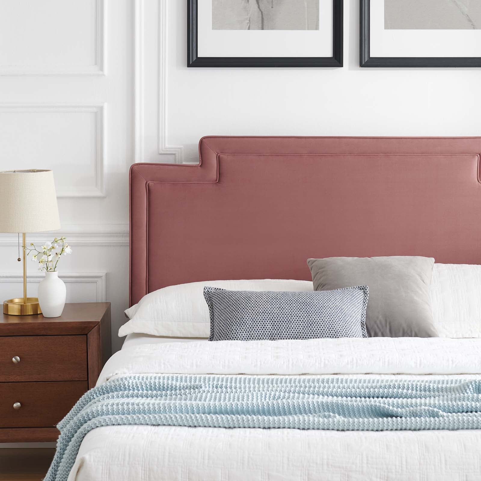 Liva Performance Velvet King Bed by Modway