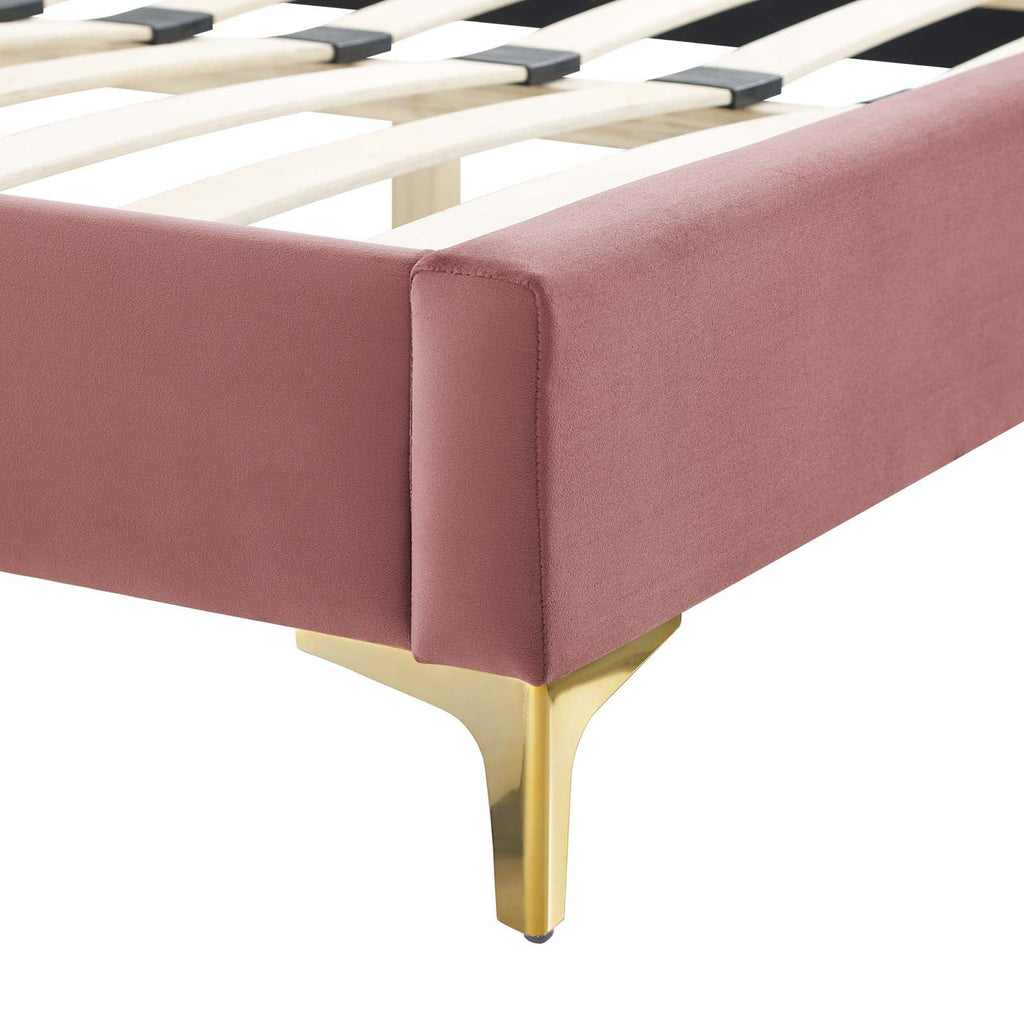 Colette Performance Velvet King Platform Bed by Modway