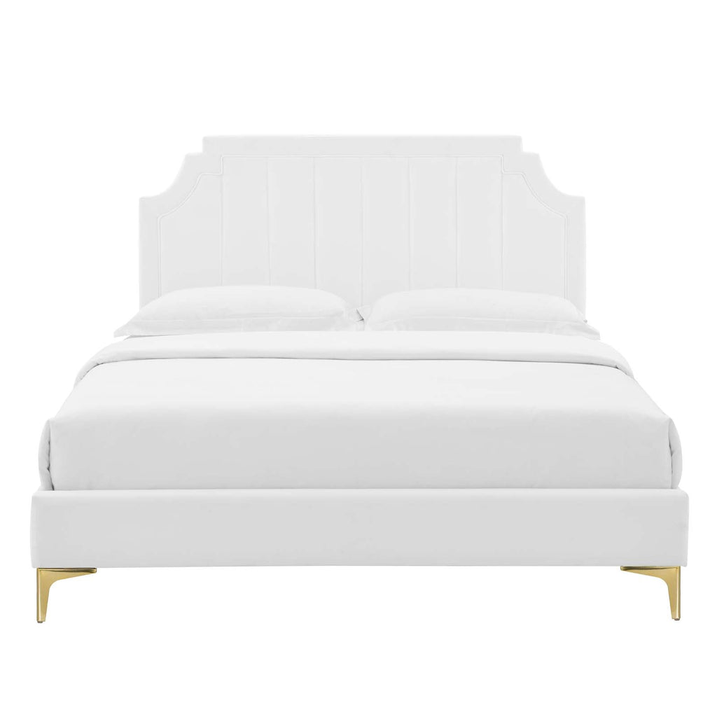 Sienna Performance Velvet Full Platform Bed by Modway