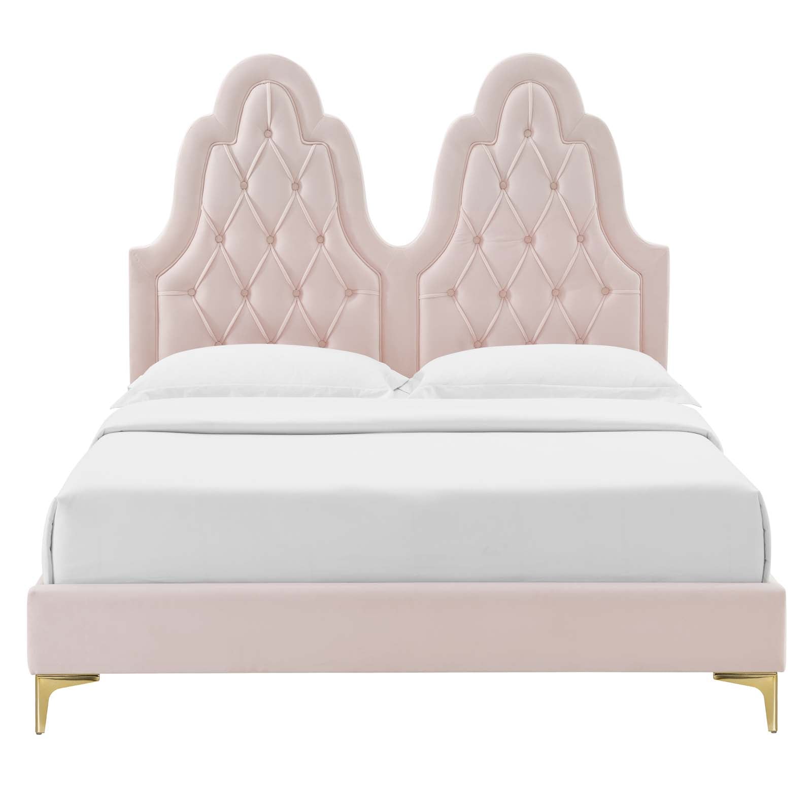 Alexandria Tufted Performance Velvet Twin Platform Bed by Modway