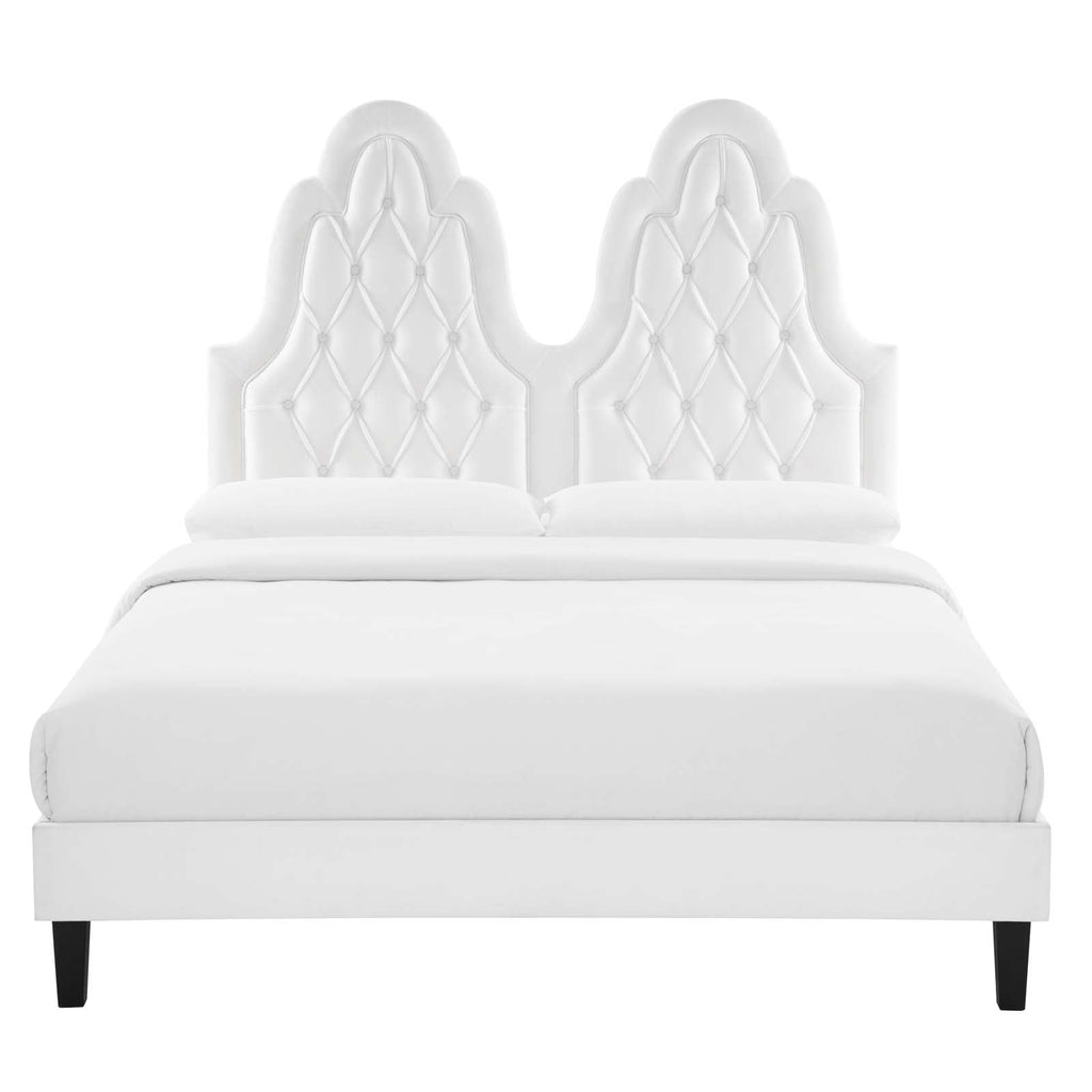 Alexandria Tufted Performance Velvet Twin Platform Bed by Modway