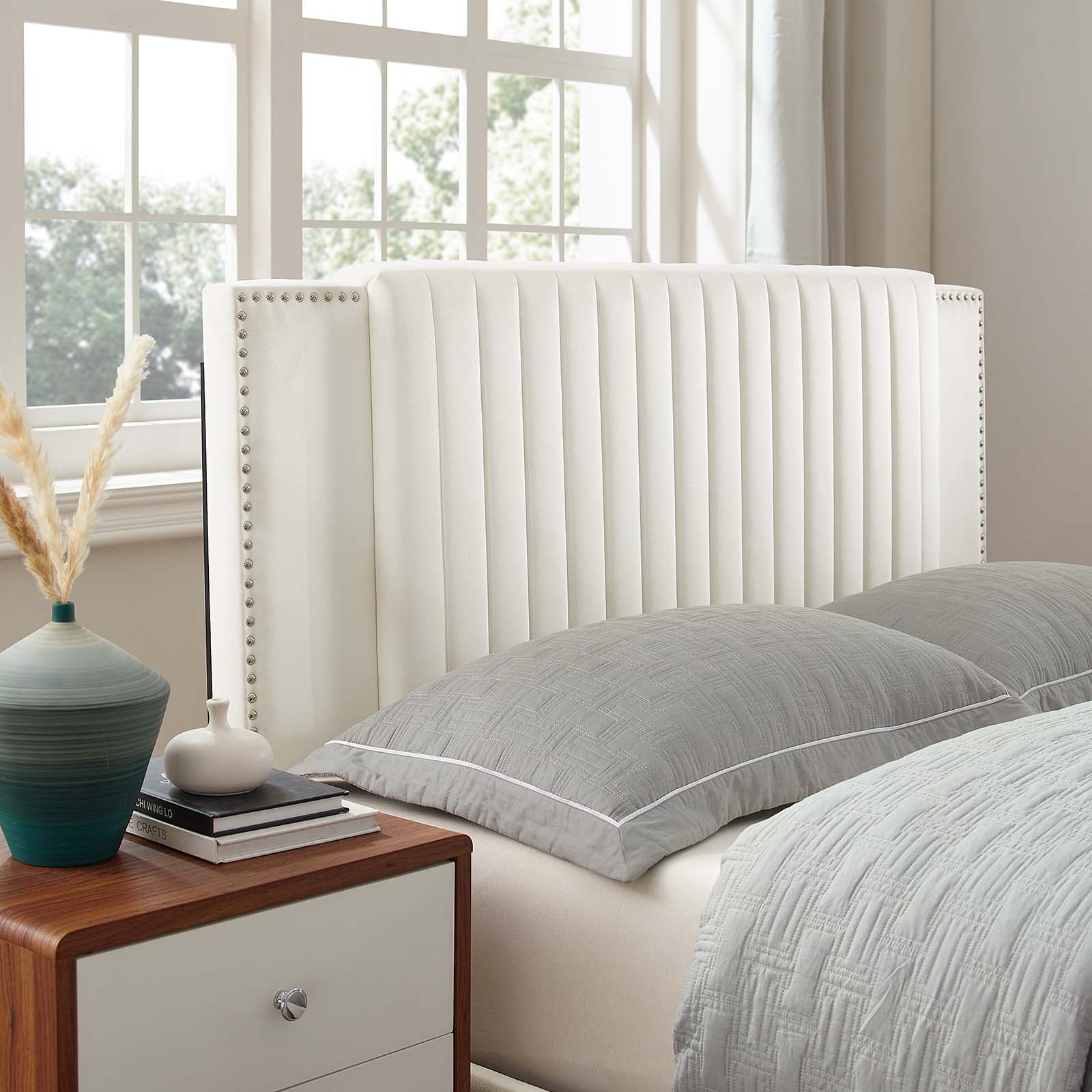 Zahra Channel Tufted Performance Velvet Queen Platform Bed by Modway