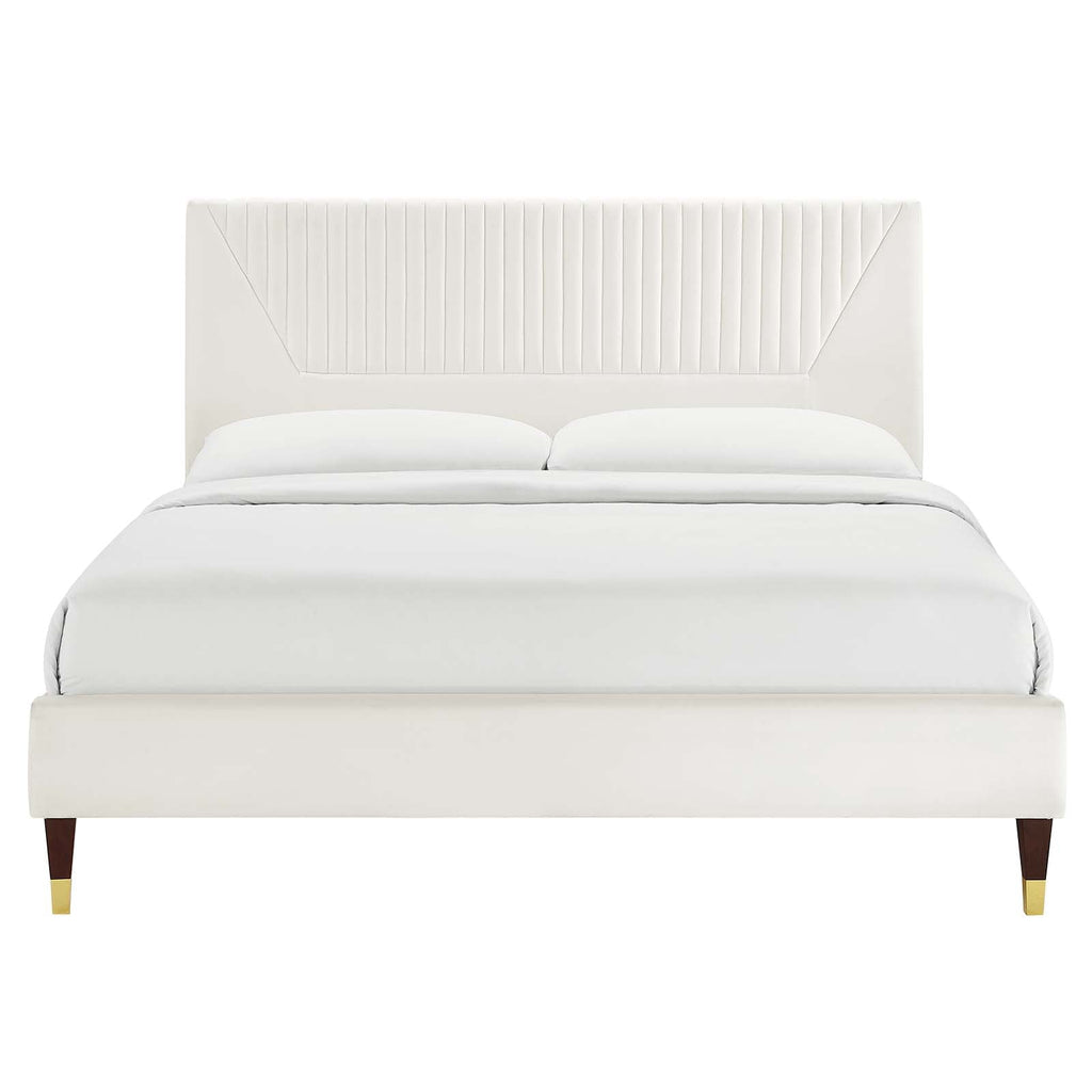 Yasmine Channel Tufted Performance Velvet Twin Pla