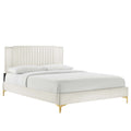 Zahra Channel Tufted Performance Velvet Full Platform Bed by Modway