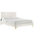 Sofia Channel Tufted Performance Velvet Full Platform Bed by Modway