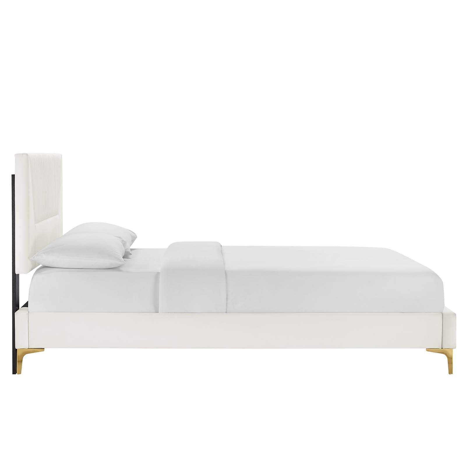 Yasmine Channel Tufted Performance Velvet Full Platform Bed by Modway