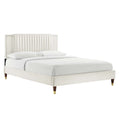 Zahra Channel Tufted Performance Velvet Full Platform Bed by Modway