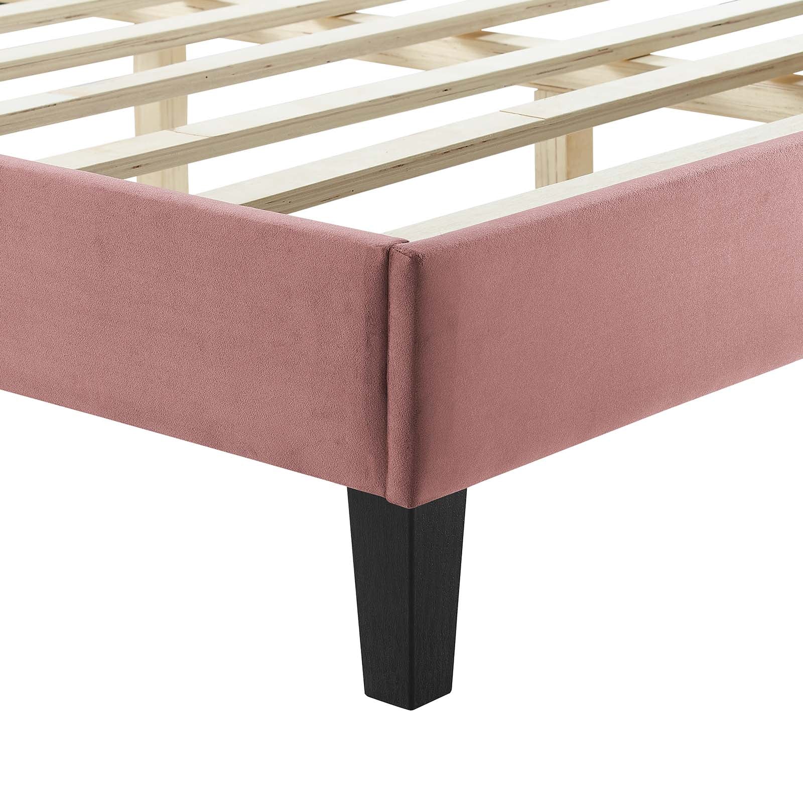 Zahra Channel Tufted Performance Velvet King Platform Bed by Modway