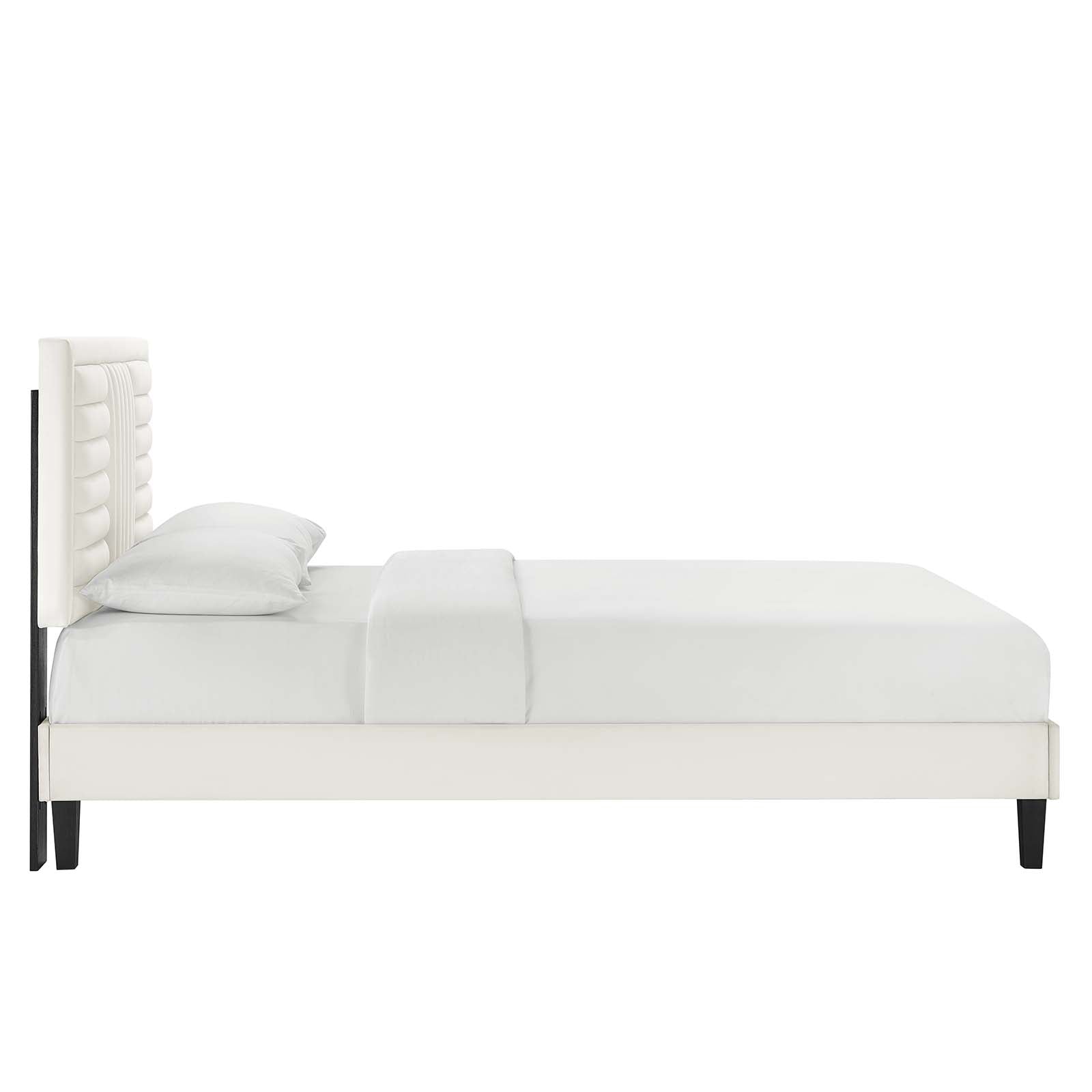 Sofia Channel Tufted King Platform Bed