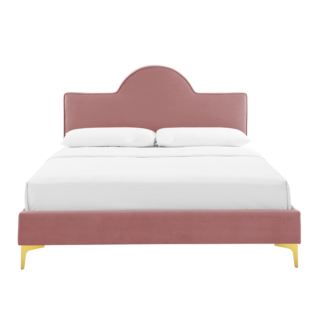 Sunny Performance Velvet Twin Bed by Modway