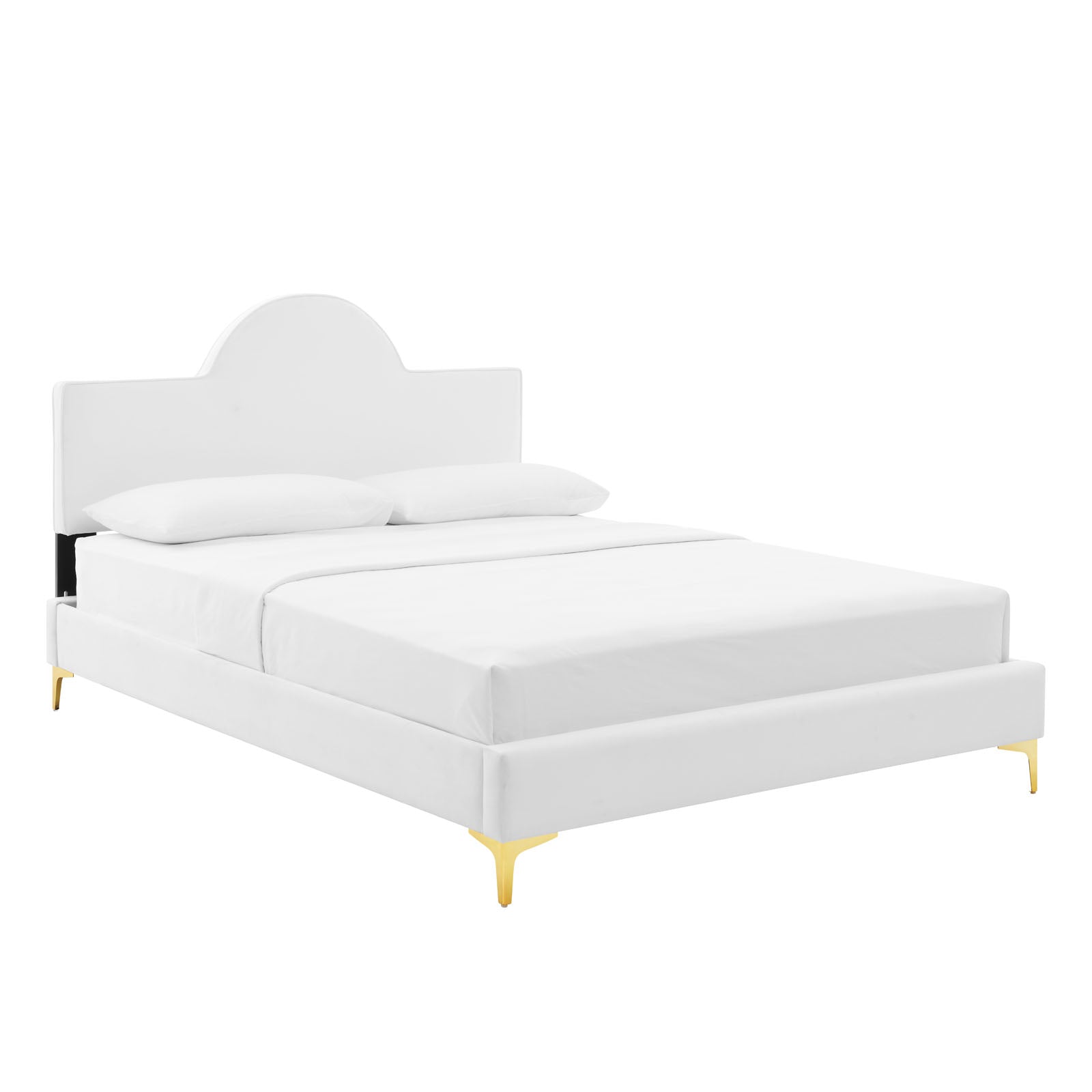 Sunny Performance Velvet King Bed by Modway