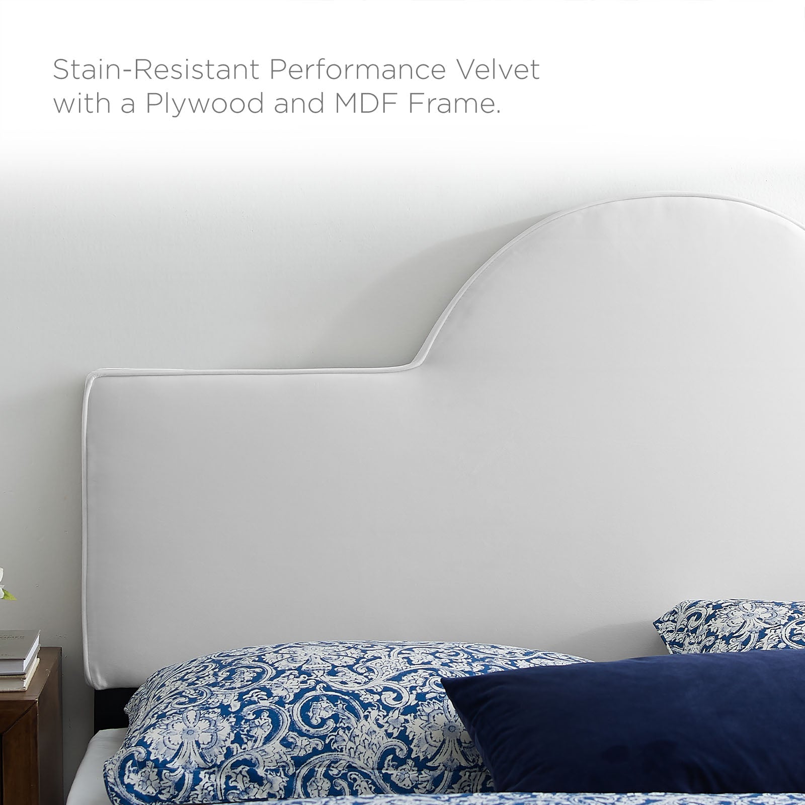 Sunny Performance Velvet King Bed by Modway