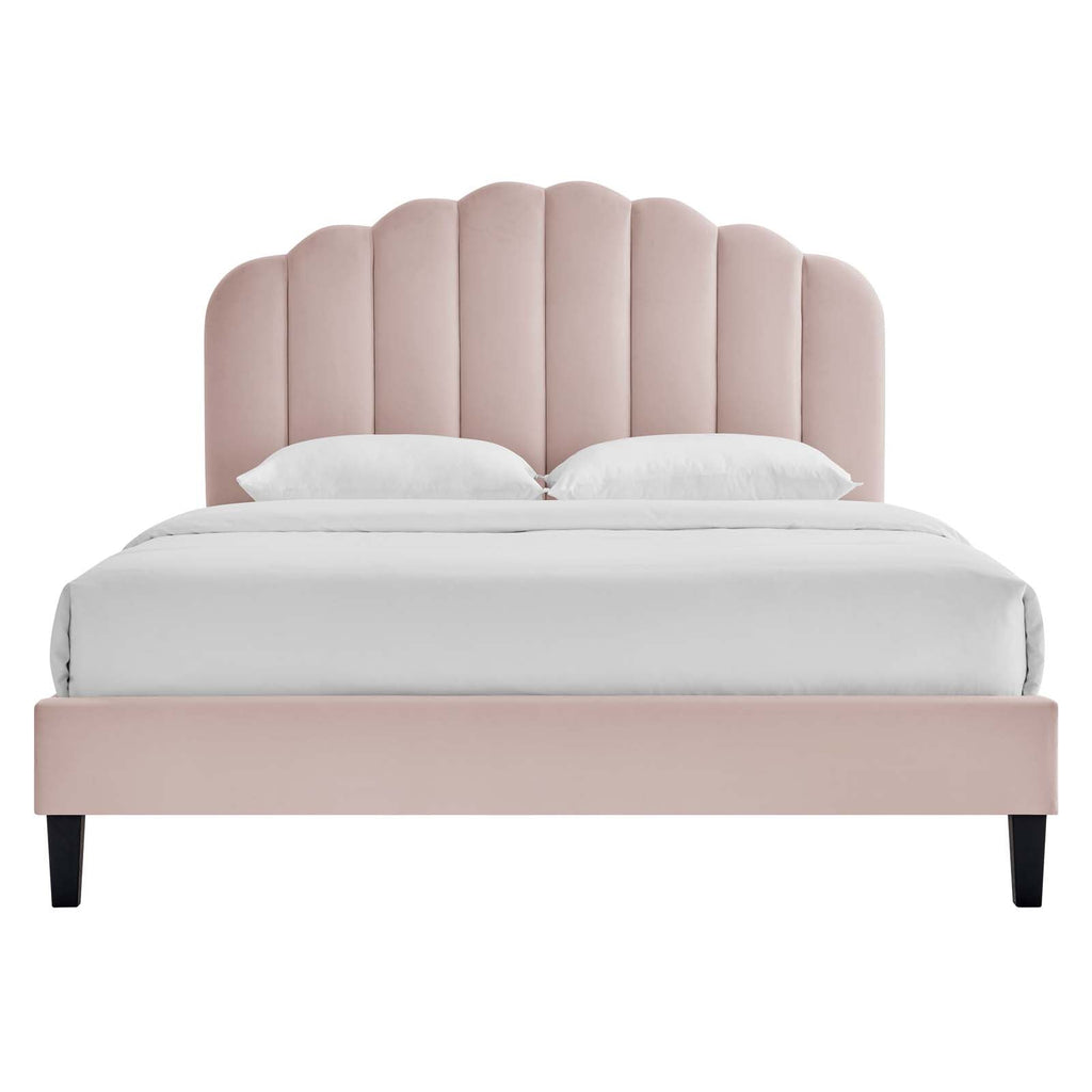 Daisy Performance Velvet Twin Platform Bed by Modway