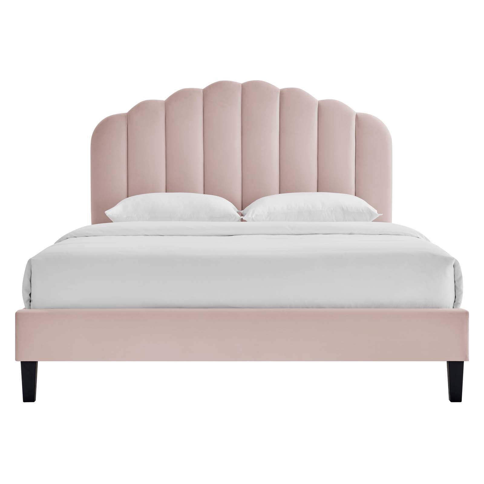 Daisy Performance Velvet Twin Platform Bed by Modway