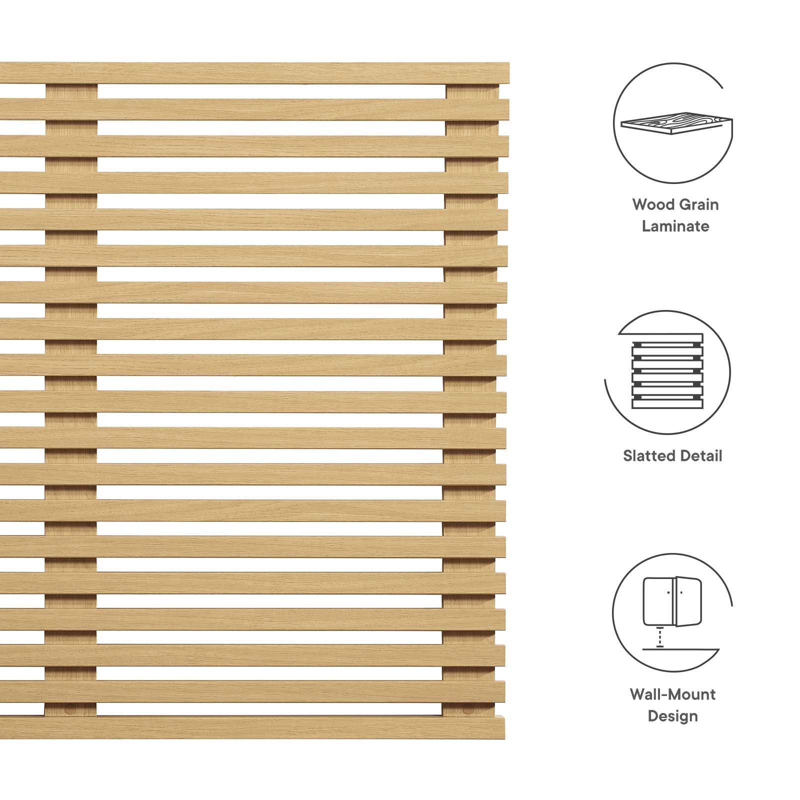 Render Wall Mount Twin Headboard by Modway