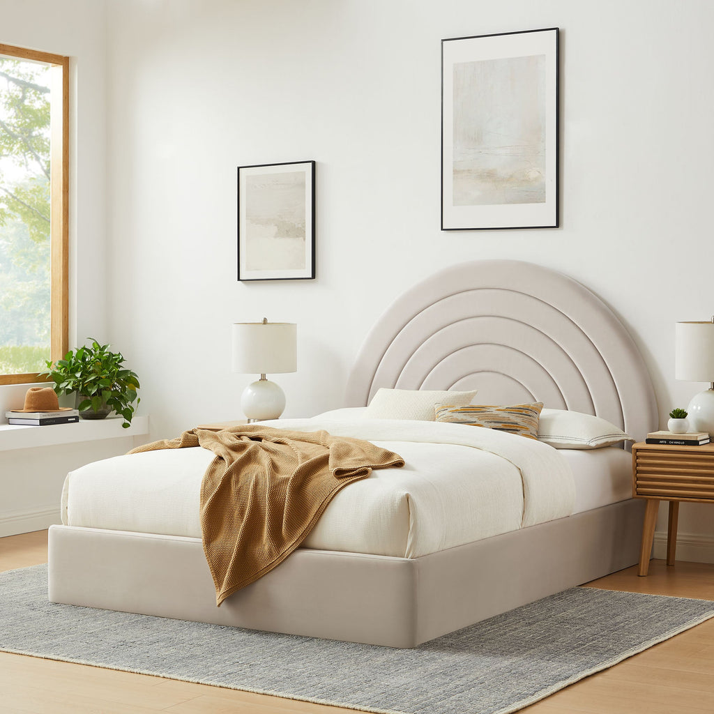 Solana Arched Performance Velvet Full Platform Bed by Modway