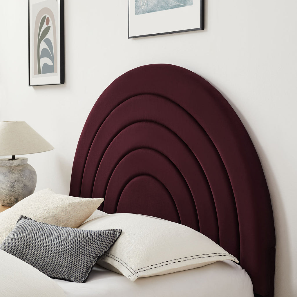 Solana Arched Performance Velvet Full Platform Bed by Modway