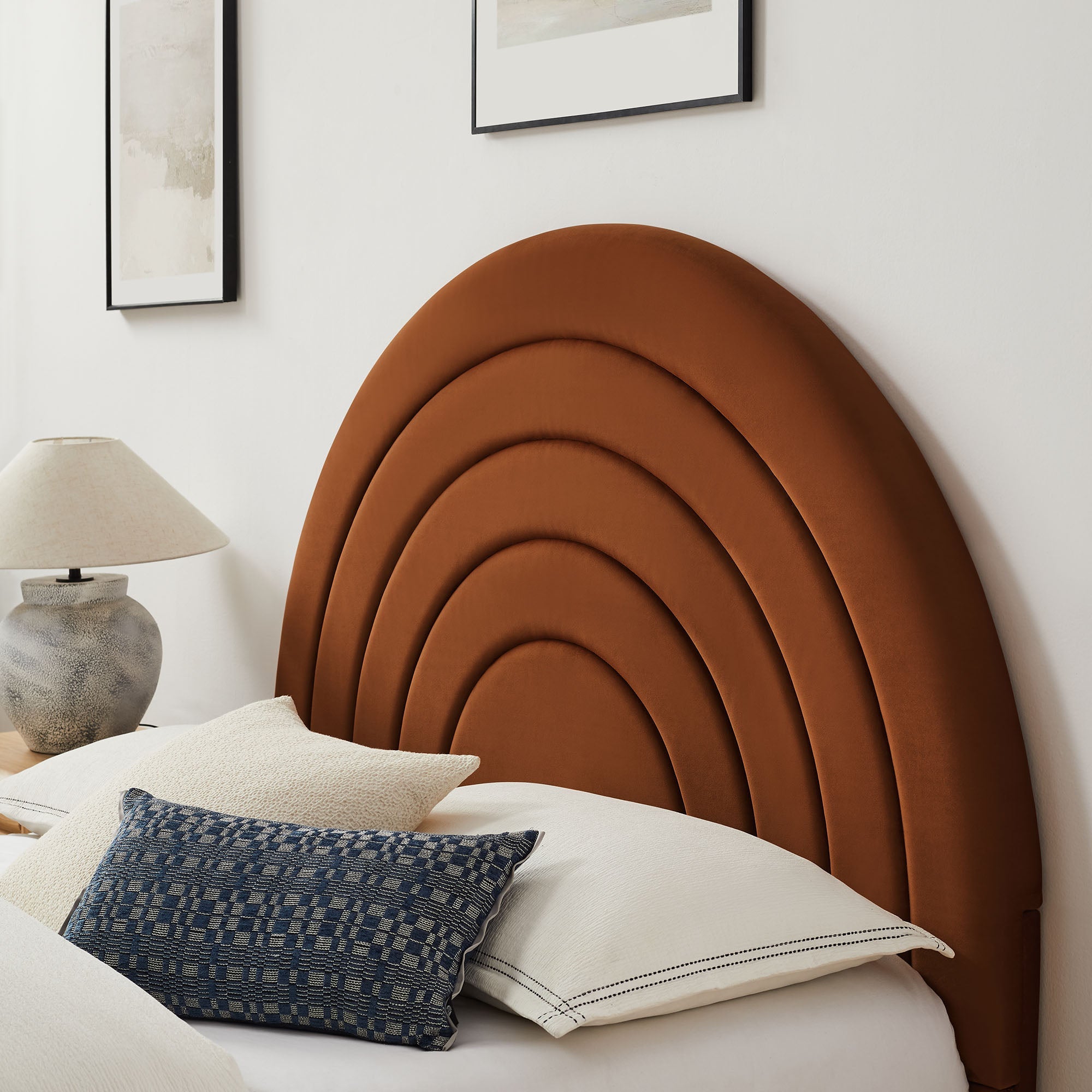 Solana Arched Performance Velvet King Platform Bed by Modway