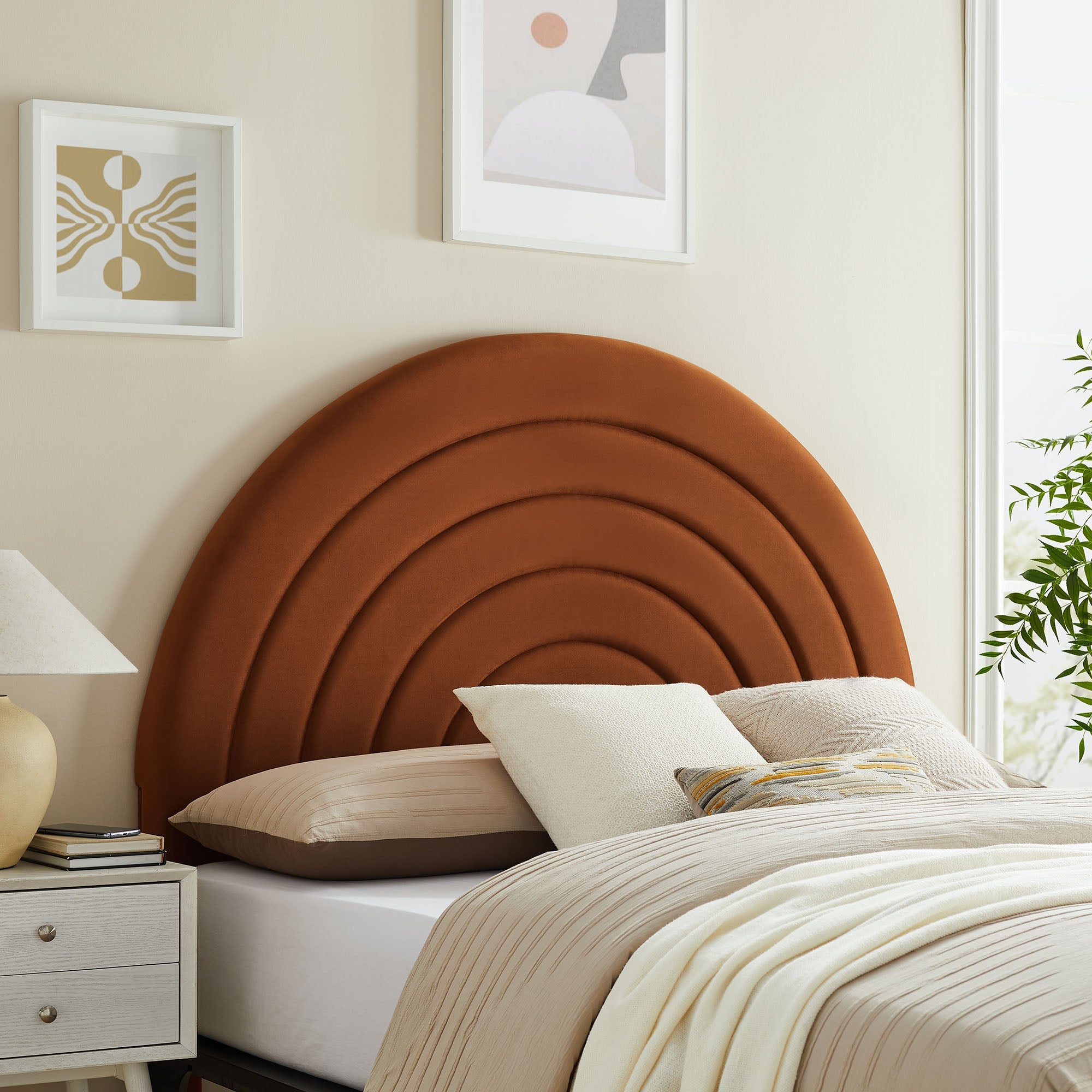 Solana Arched Performance Velvet Queen Headboard by Modway