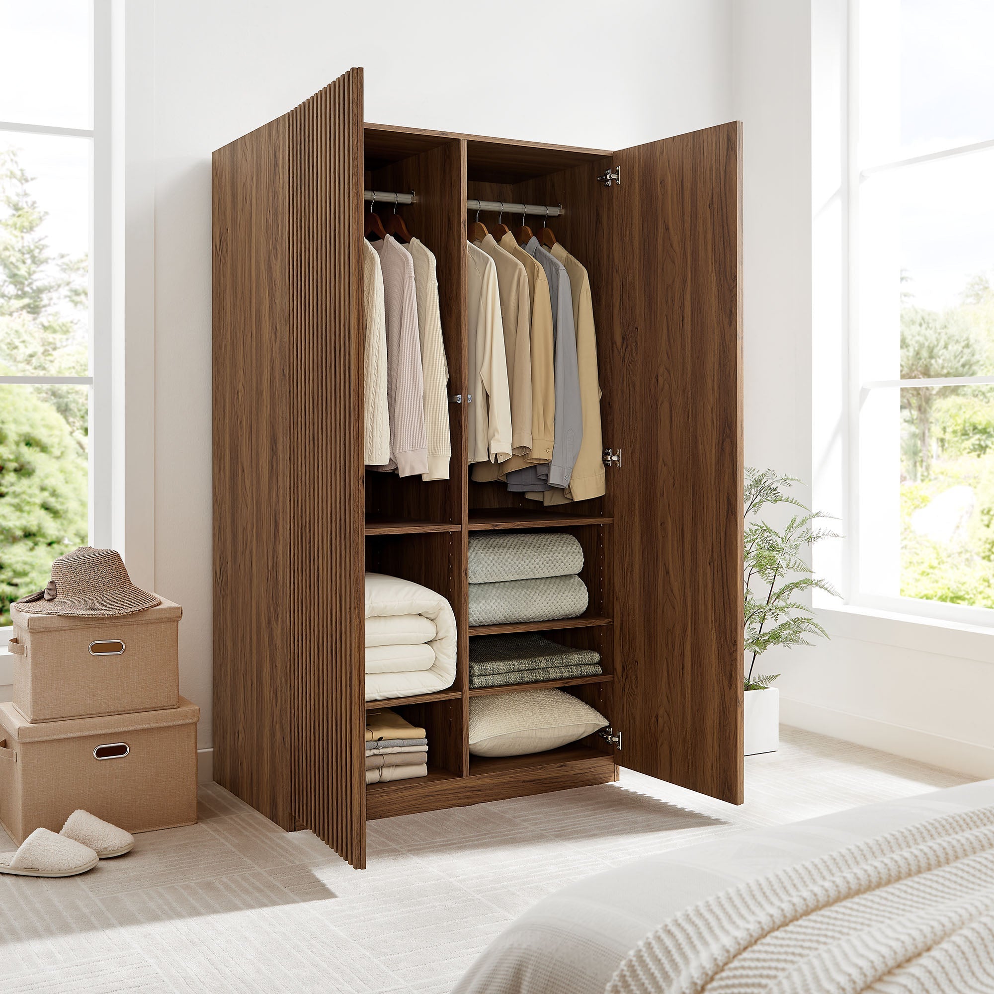 Render 2-Door Wardrobe Closet by Modway