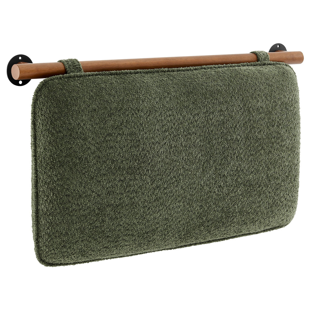 Anela Wall-Mounted Chenille Upholstered Twin Headboard by Modway