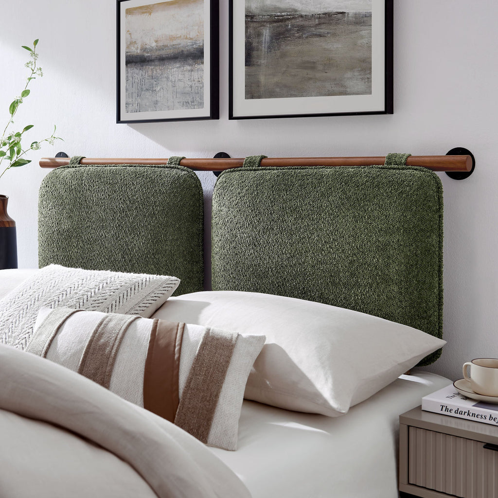 Anela Wall-Mounted Chenille Upholstered Full Headboard by Modway