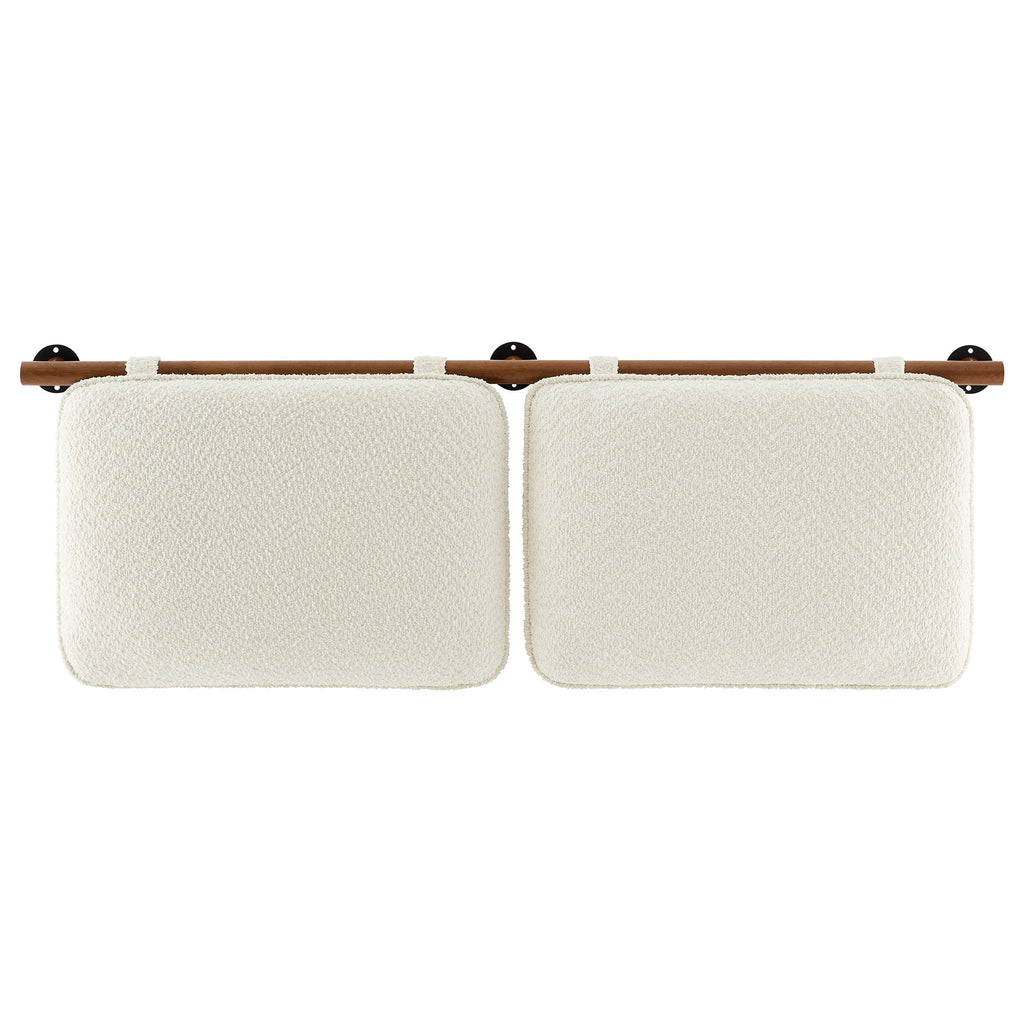 Anela Wall-Mounted Chenille Upholstered King Size Headboard by Modway