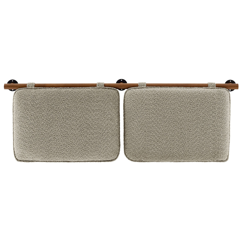 Anela Wall-Mounted Chenille Upholstered King Size Headboard by Modway
