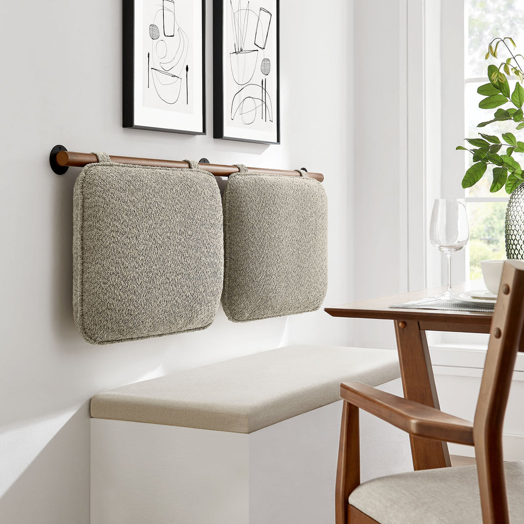 Anela Wall-Mounted Chenille Upholstered King Size Headboard by Modway