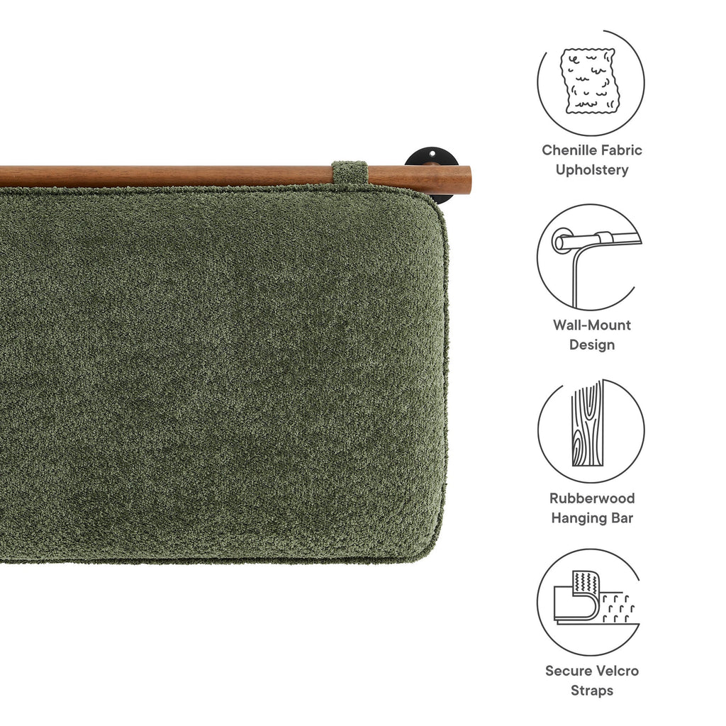 Anela Wall-Mounted Chenille Upholstered King Size Headboard by Modway