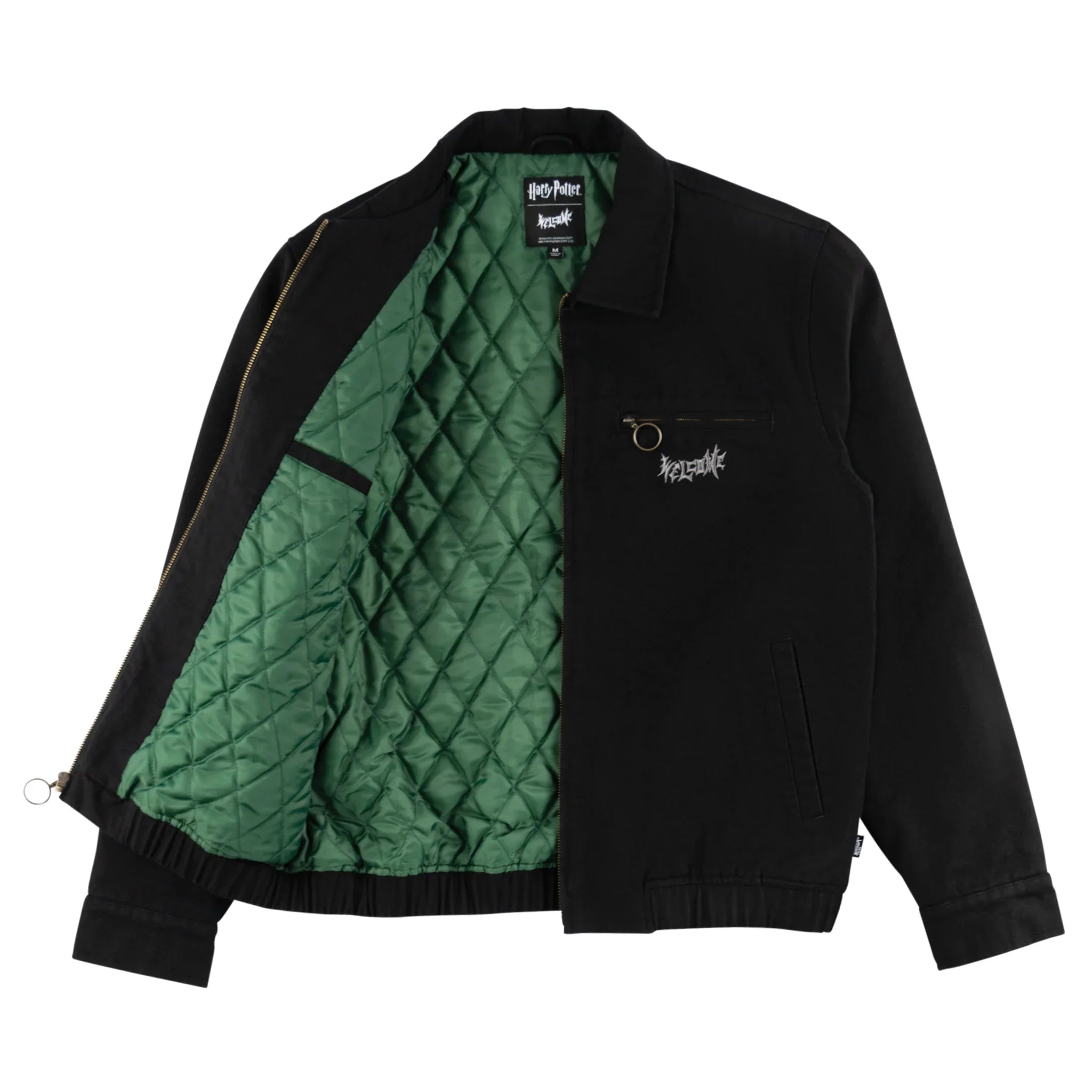 Welcome x Harry Potter Morsmordre Canvas Harrington Jacket - Black