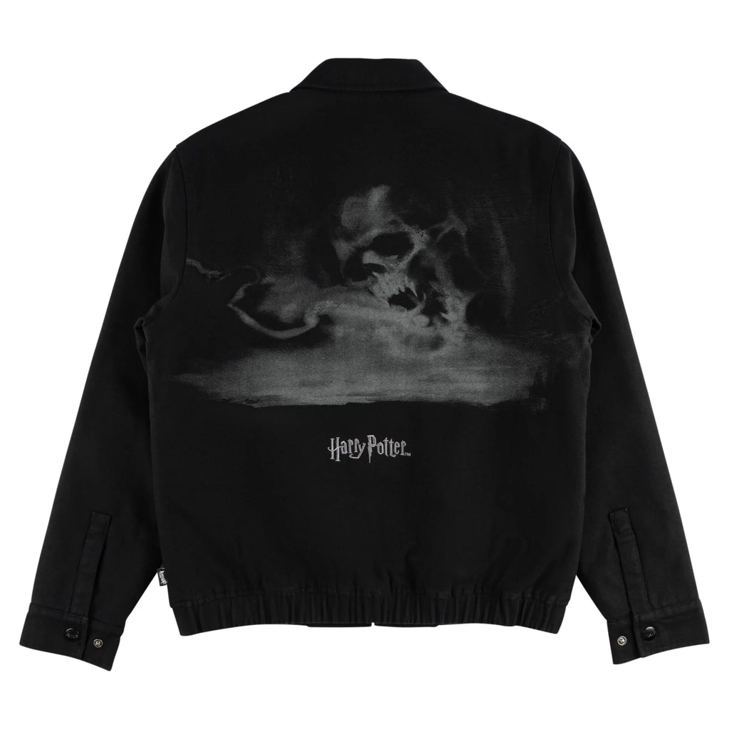 Welcome x Harry Potter Morsmordre Canvas Harrington Jacket - Black