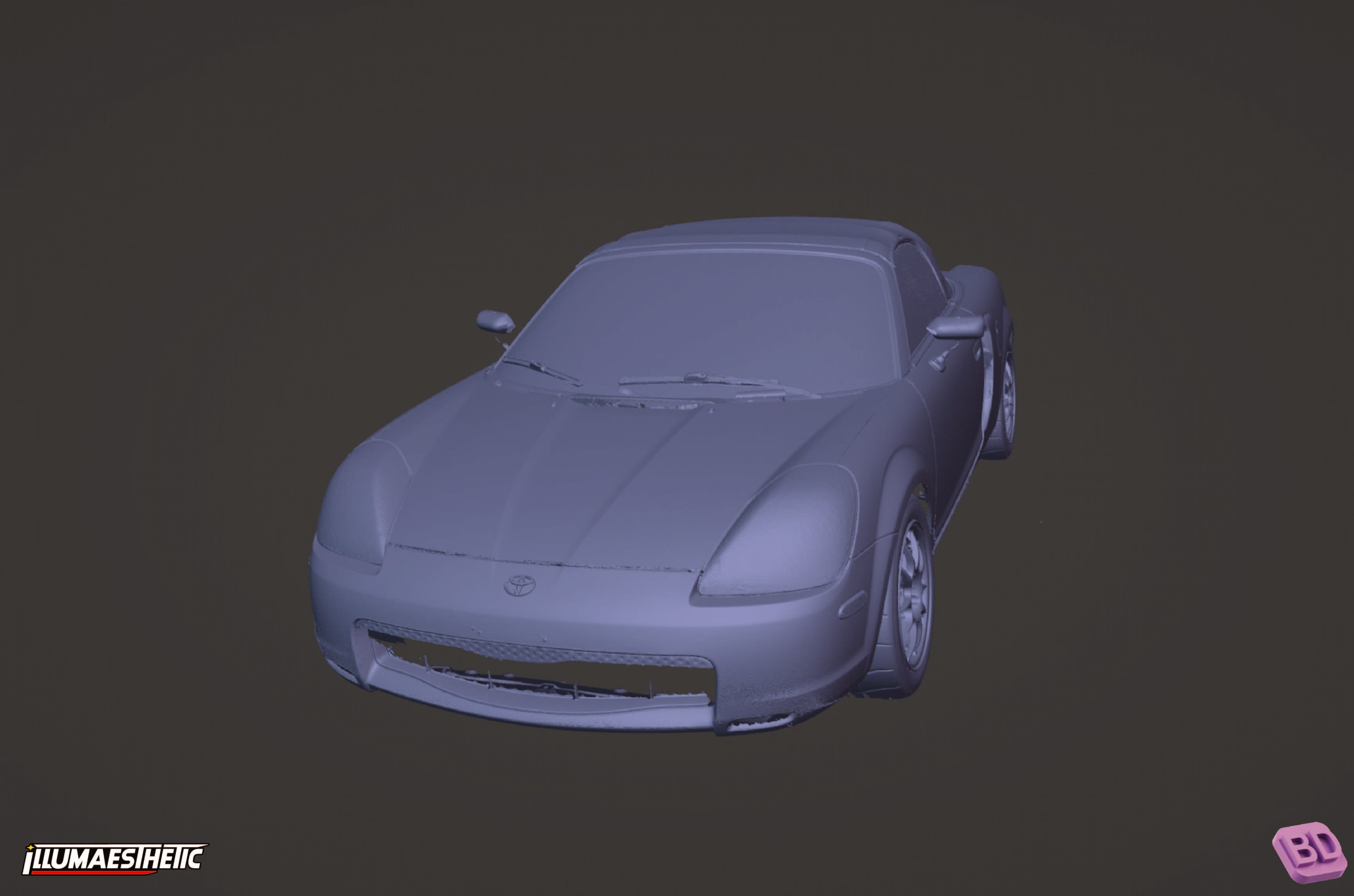 Toyota MR2 Spyder (ZZW30) 3D Scan (2000-2007)