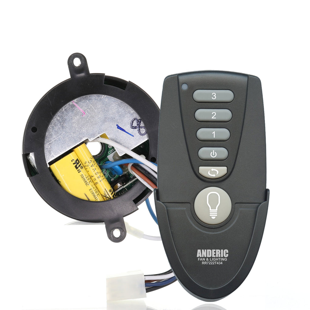 Anderic MR77A-MOLEX-KIT Replacement Ceiling Fan Remote Control Kit - MR77A, RR7222T434, MOLEX-AMP-ADAPTER