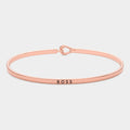 "Boss" Thin Brass Metal Hook Bracelet