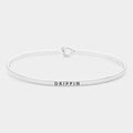 "Drippin" Think Brass Metal Hook Bracelet