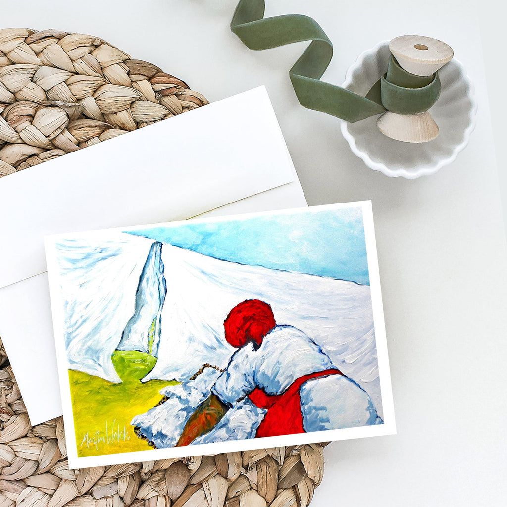 Must Be Monday Greeting Cards Pack of 8 Blank Cards with Envelopes Whimsical A7 Size 5x7