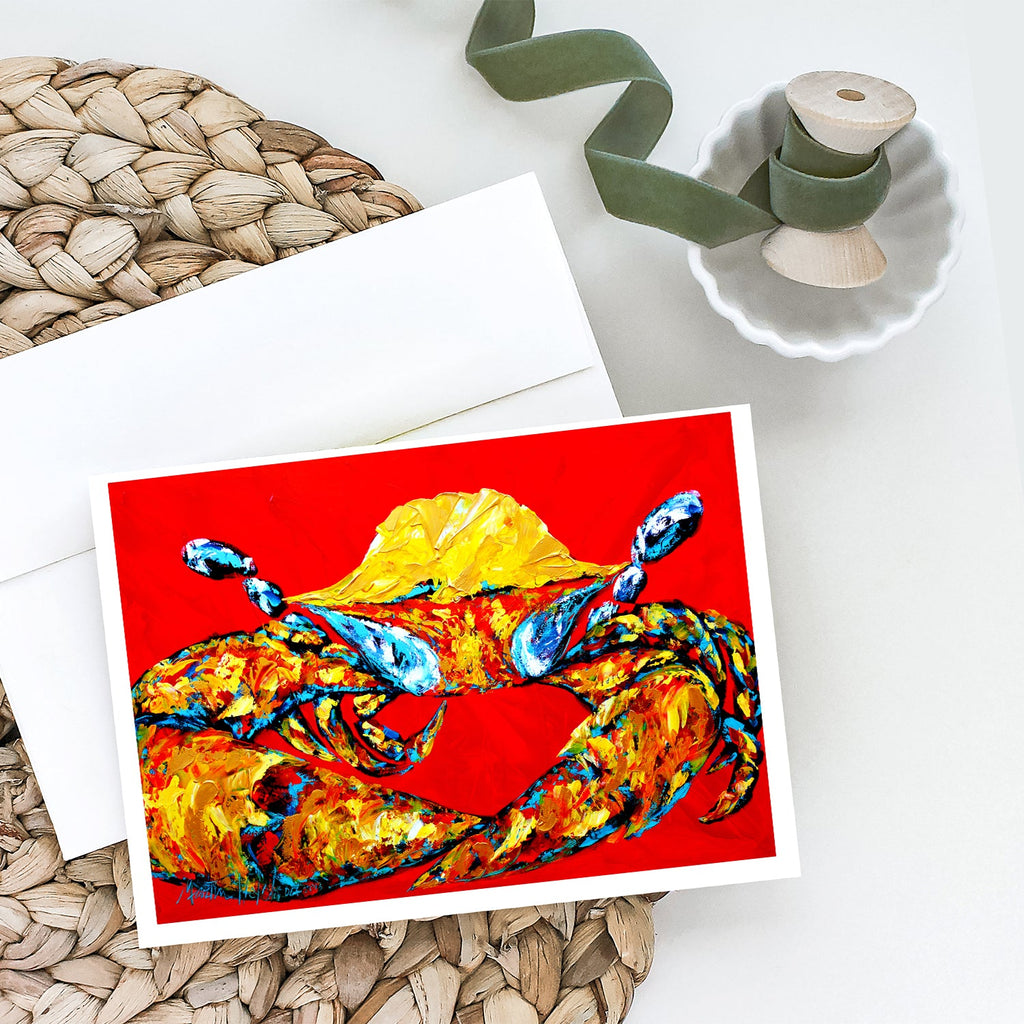 Crab Fat and Sassy Greeting Cards Pack of 8 Blank Cards with Envelopes Whimsical A7 Size 5x7