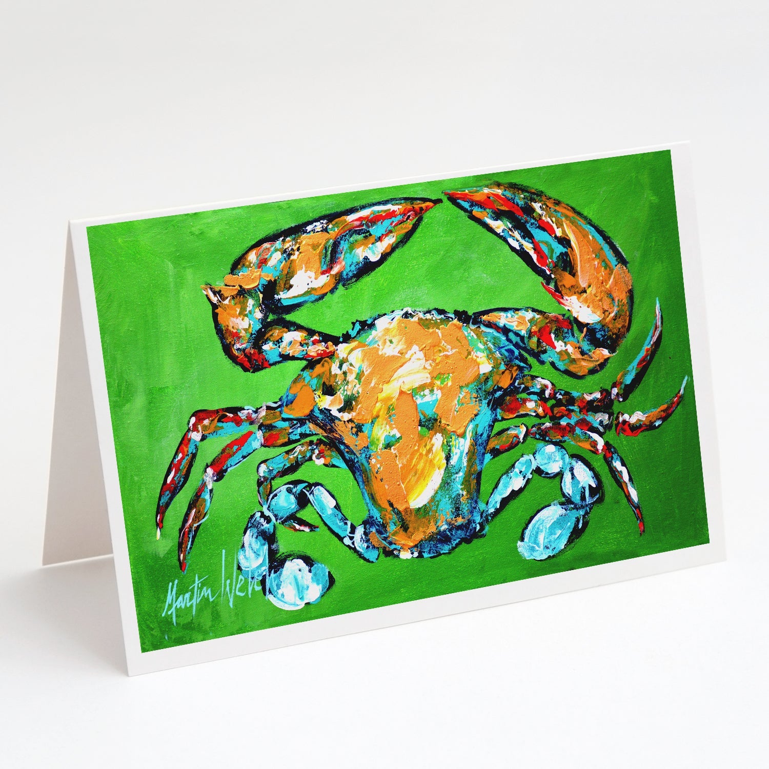 Wide Load Crab Greeting Cards Pack of 8 Blank Cards with Envelopes Whimsical A7 Size 5x7