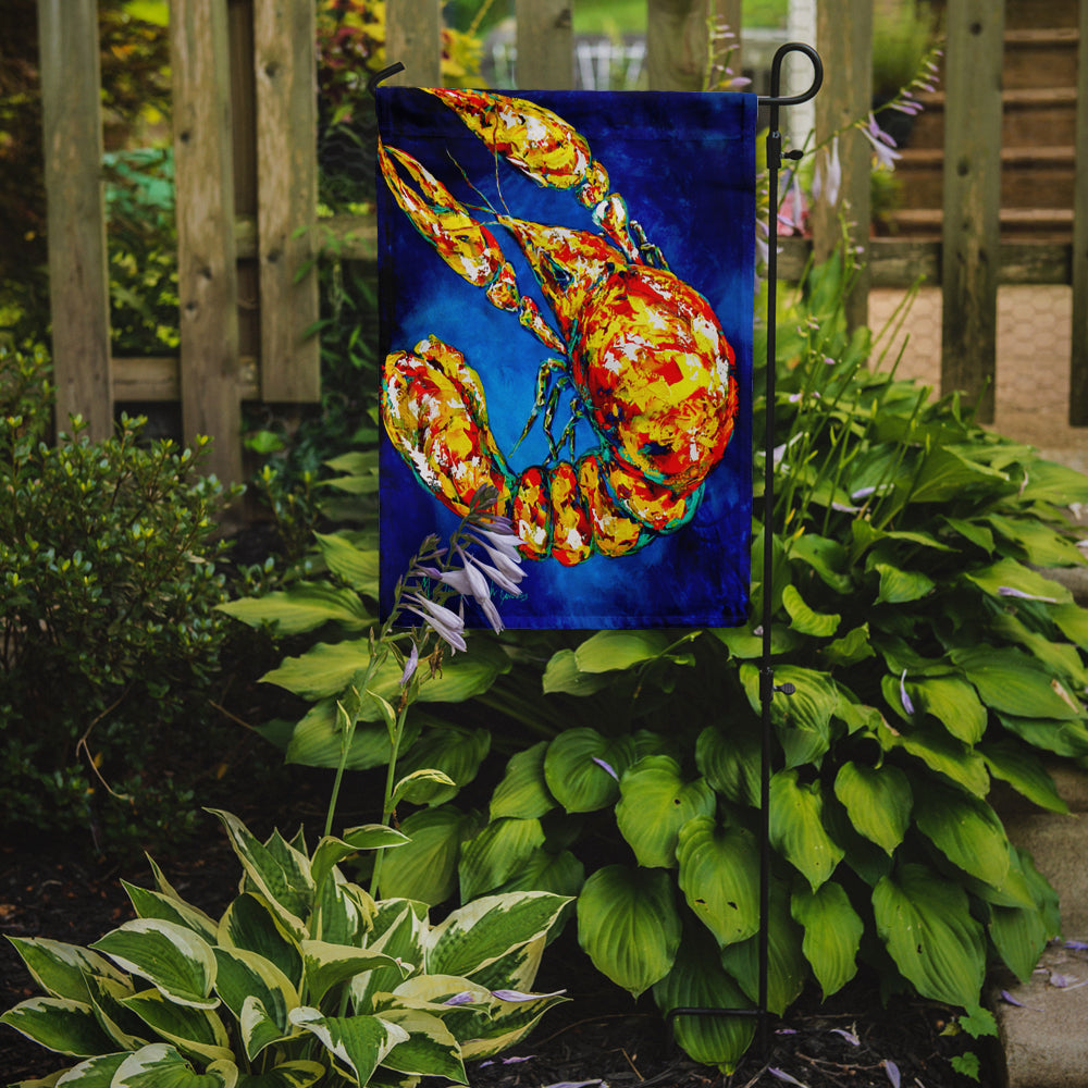 Big Boy on Blue Crawfish Garden Flag Mailbox Decorative Yard Banner Outside Patio Artwork for Flower Beds, Garden Size, Multicolor