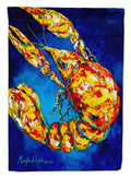 Big Boy on Blue Crawfish Garden Flag Mailbox Decorative Yard Banner Outside Patio Artwork for Flower Beds, Garden Size, Multicolor