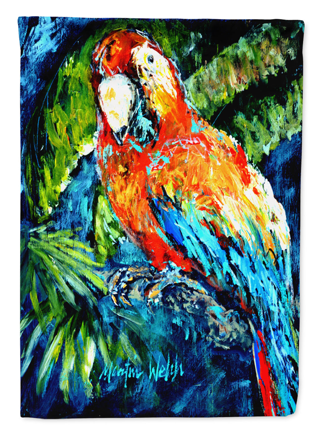 Yo Yo Mama Parrot Garden Flag Mailbox Decorative Yard Banner Outside Patio Artwork for Flower Beds, Garden Size, Multicolor