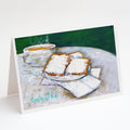 Breakfast Delight Beignets Greeting Cards Pack of 8 Blank Cards with Envelopes Whimsical A7 Size 5x7