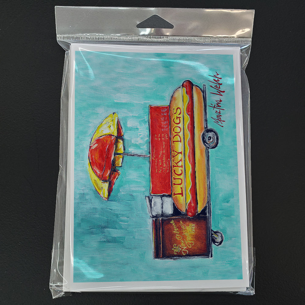 Lucky Dog for Me Greeting Cards Pack of 8 Blank Cards with Envelopes Whimsical A7 Size 5x7