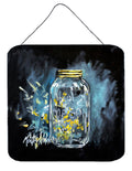 Lightning Bugs Wall or Door Hanging Prints Aluminum Metal Sign Kitchen Wall Bar Bathroom Plaque Home Decor, 6x6, Multicolor