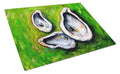 All Shucked Oysters Cutting Board Tempered Glass Kitchen Cutting Surface, Heat Resistant Chopping, Non-Slip Feet, Food Prep & Serving