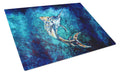 American Marlin Cutting Board Tempered Glass Kitchen Cutting Surface, Heat Resistant Chopping, Non-Slip Feet, Food Prep & Serving