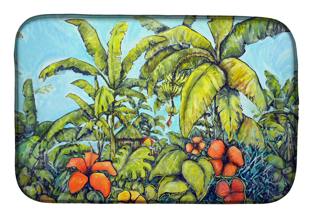 Banana Cabana Dish Drying Mat Absorbent Dish Drying Mat Pad for Kitchen Counter Dish Drainer Mat for Countertop, 14 x 21", Multicolor